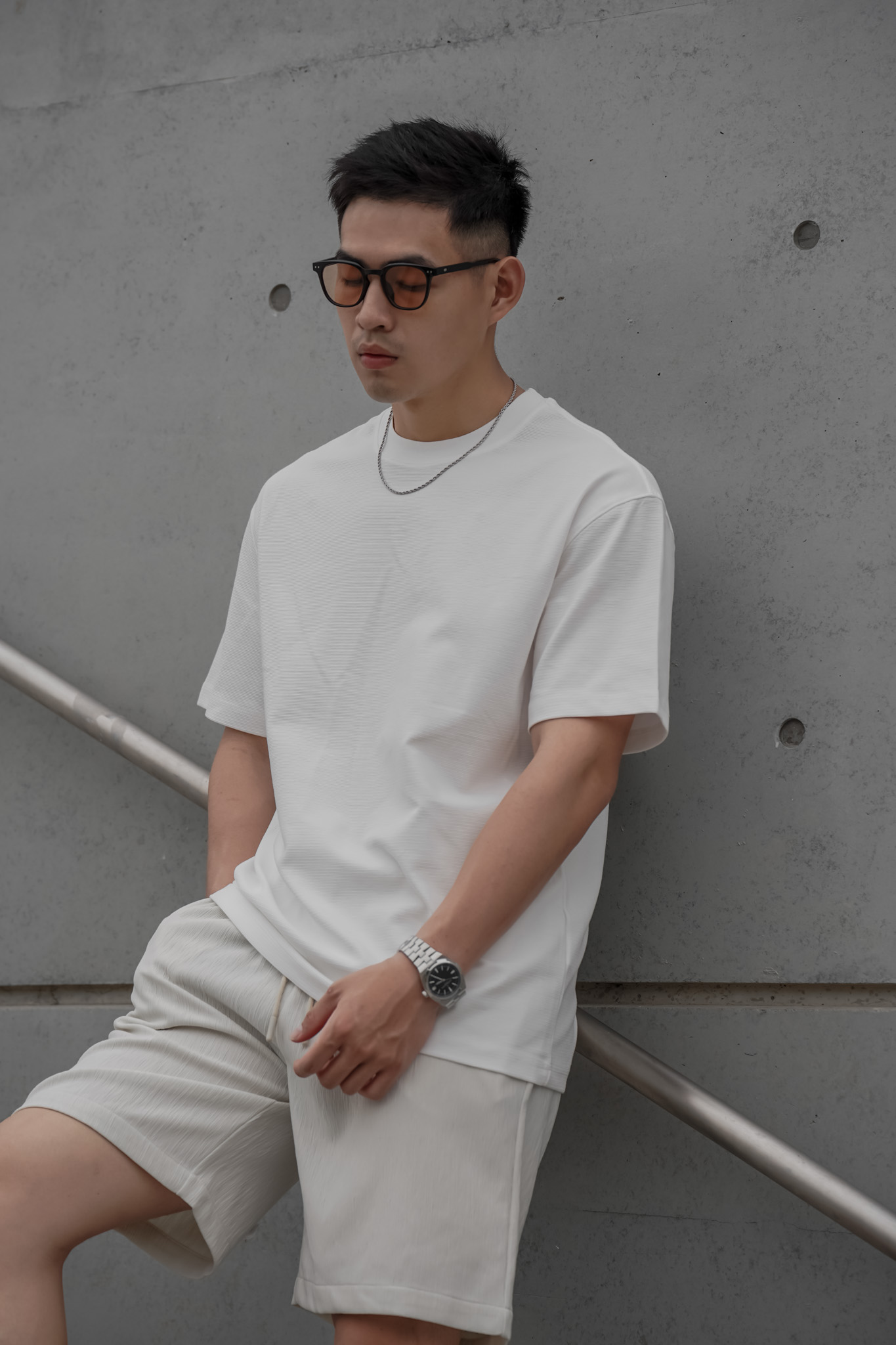 立體橫條高彈素T