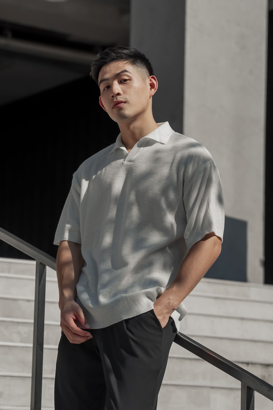 正韓針織翻領POLO