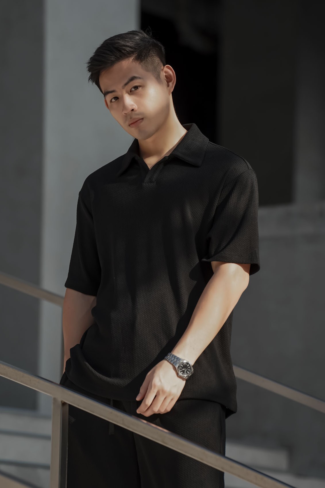 夏季渡假翻領POLO套裝(短袖)