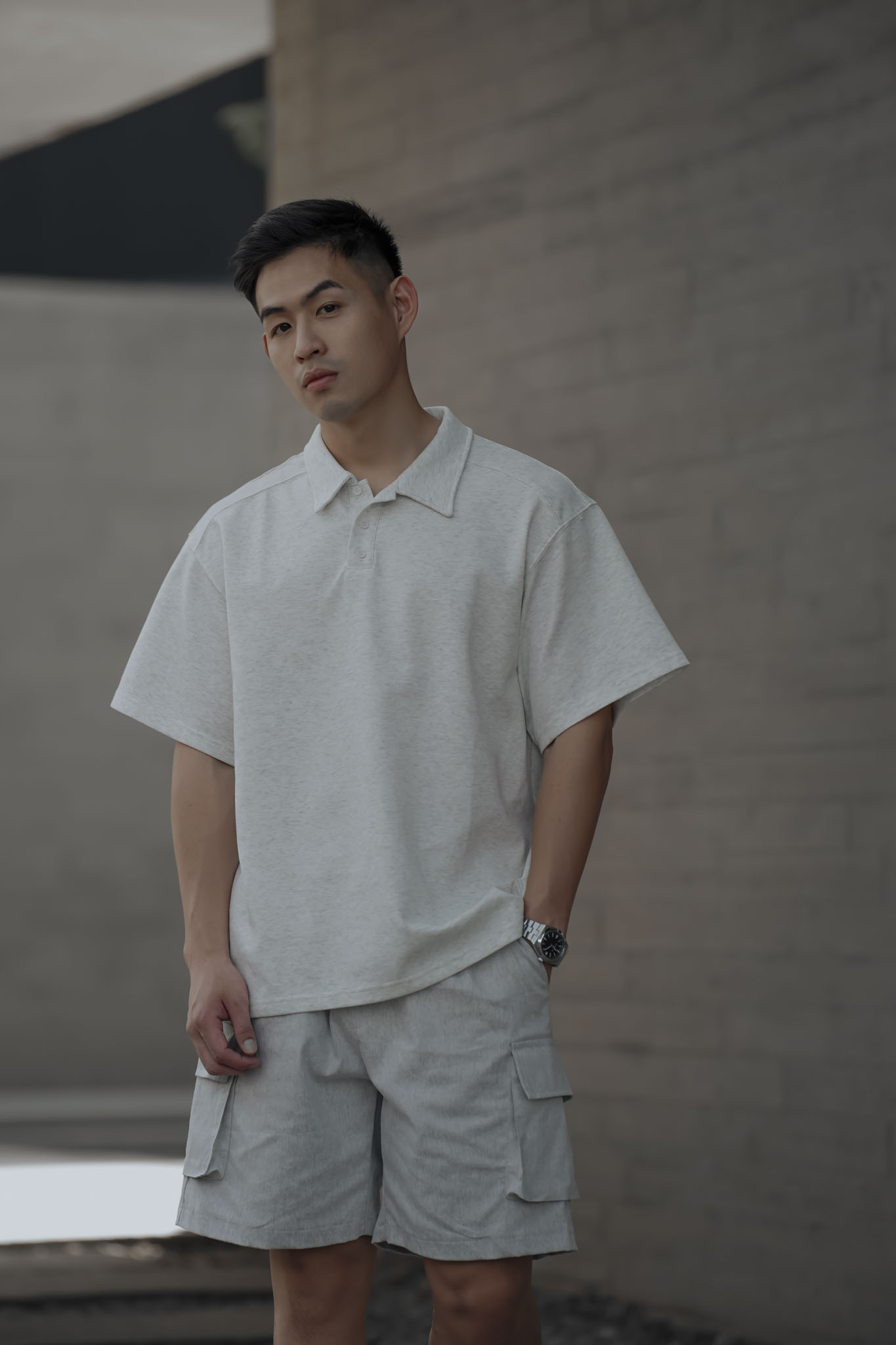親膚棉質肩線剪裁POLO