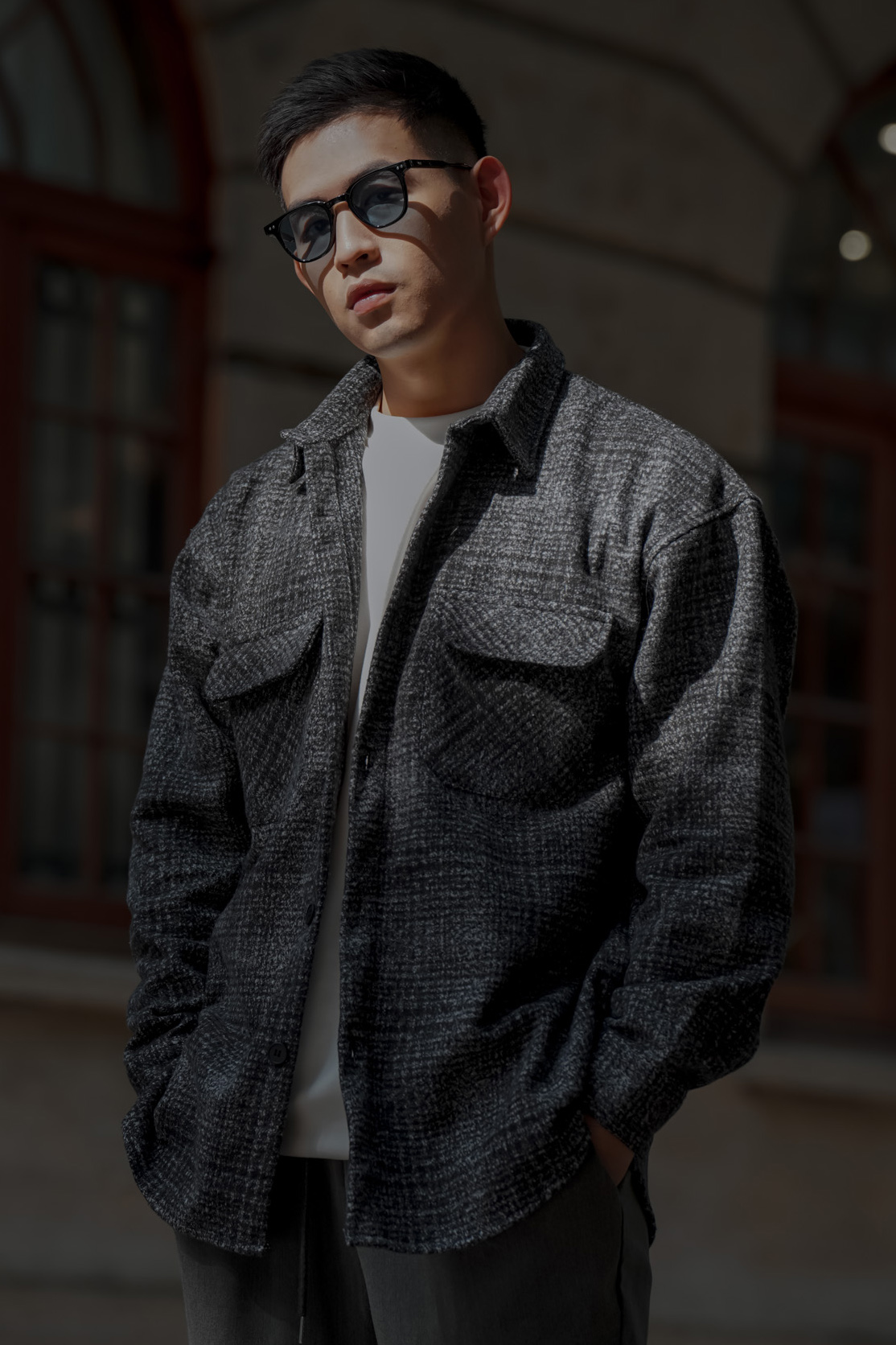 順膚柔棉混織襯衫