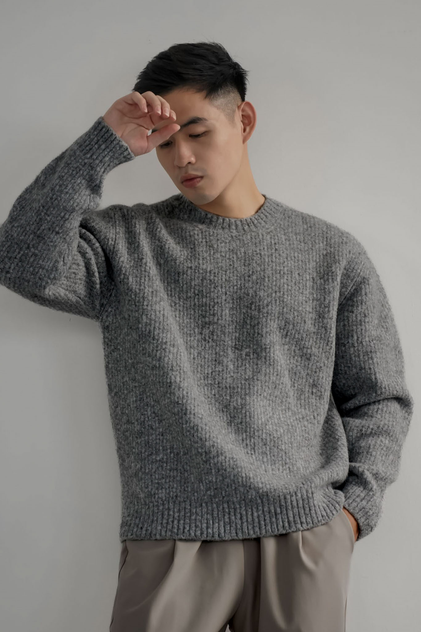 正韓混羊毛針織毛衣