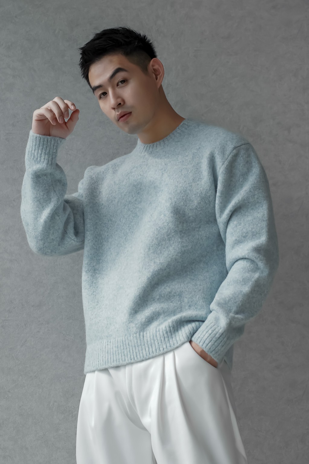 正韓混羊毛針織毛衣