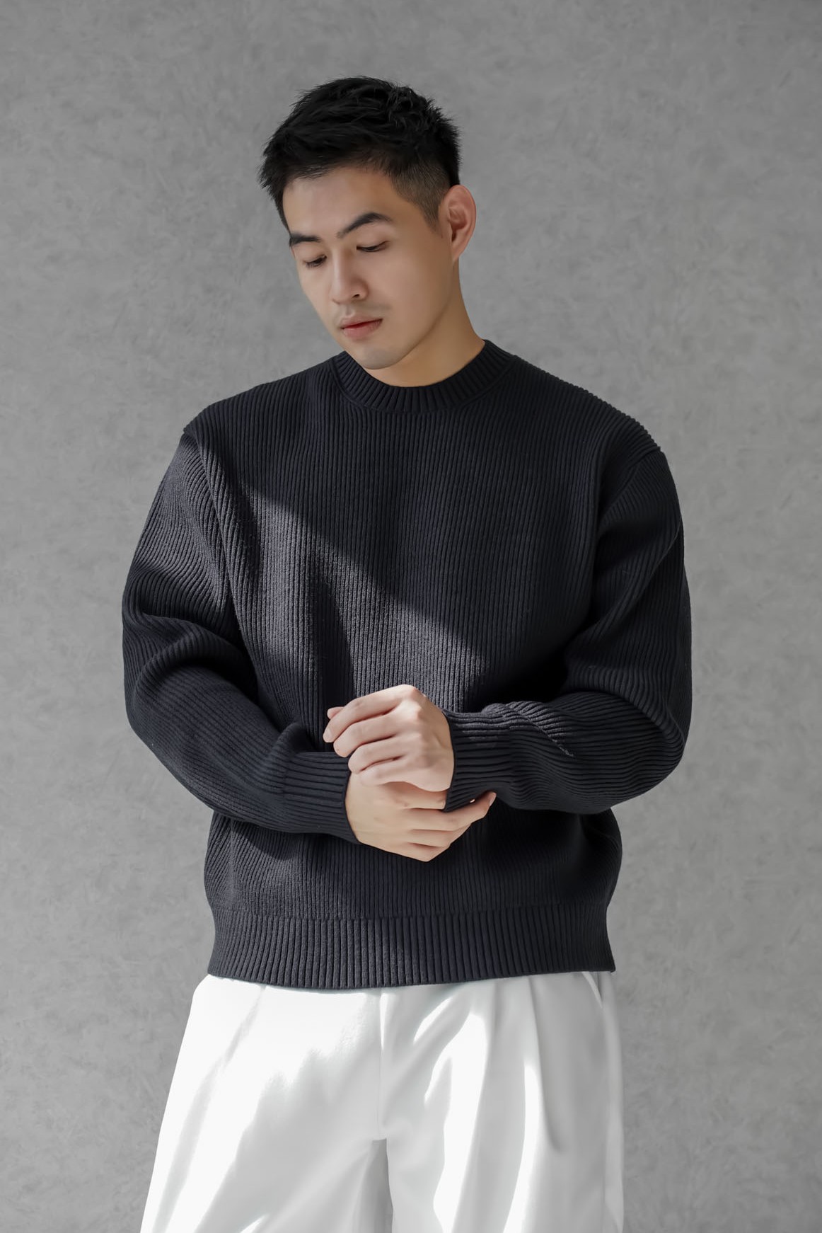 正韓無毛球天絲針織長袖