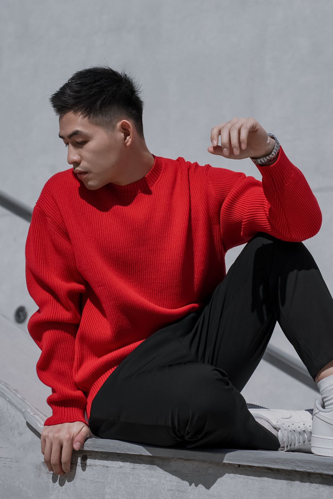 正韓無毛球天絲針織長袖