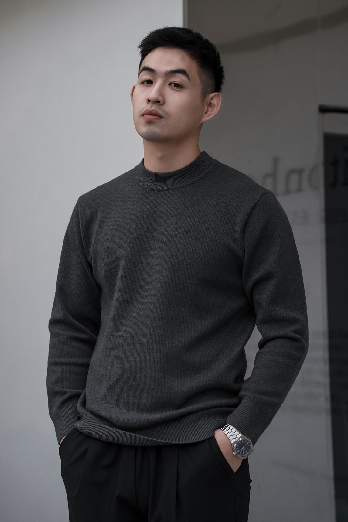 羊毛萊賽爾修身毛衣