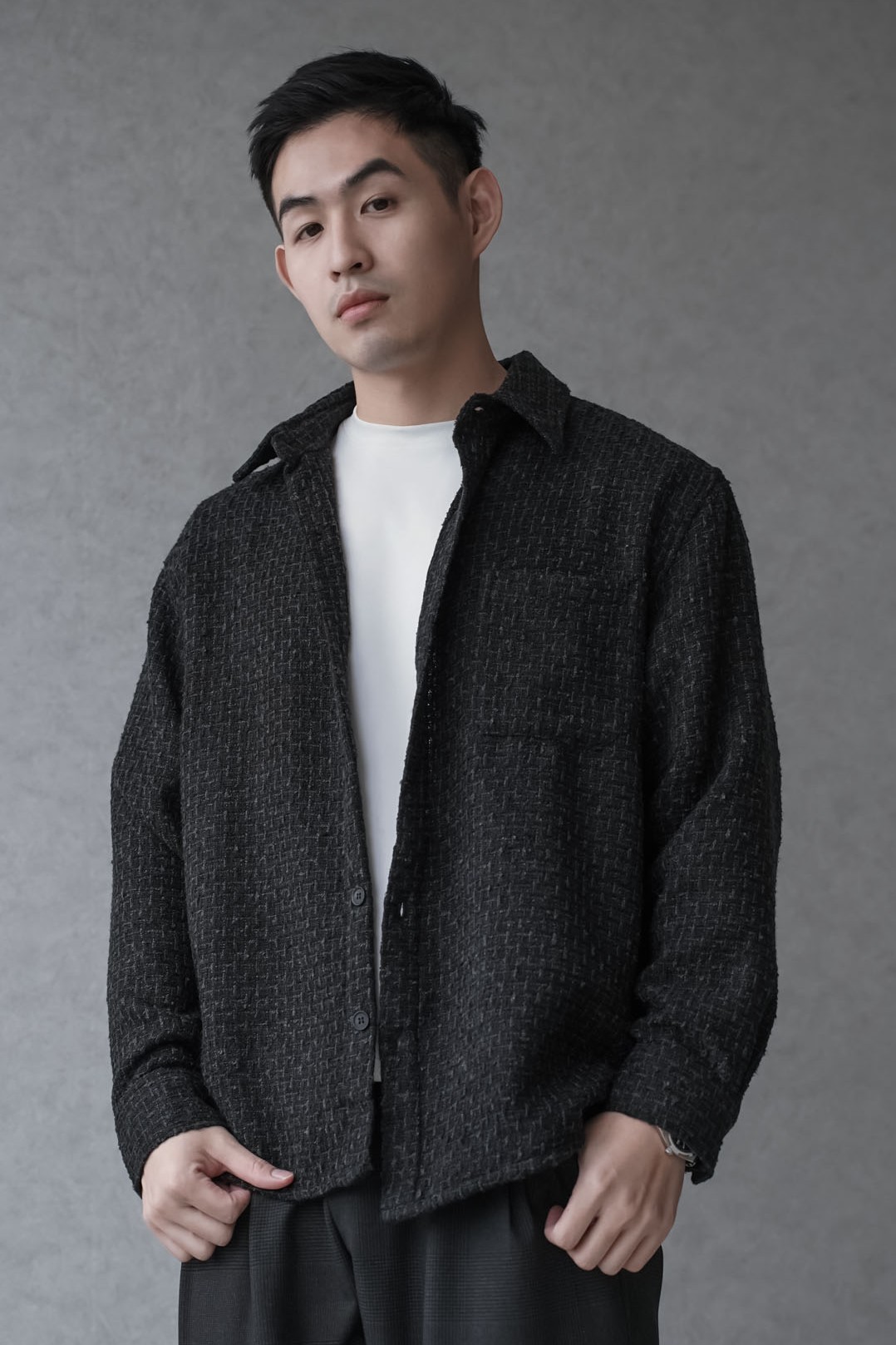 正韓小香高級口袋襯衫