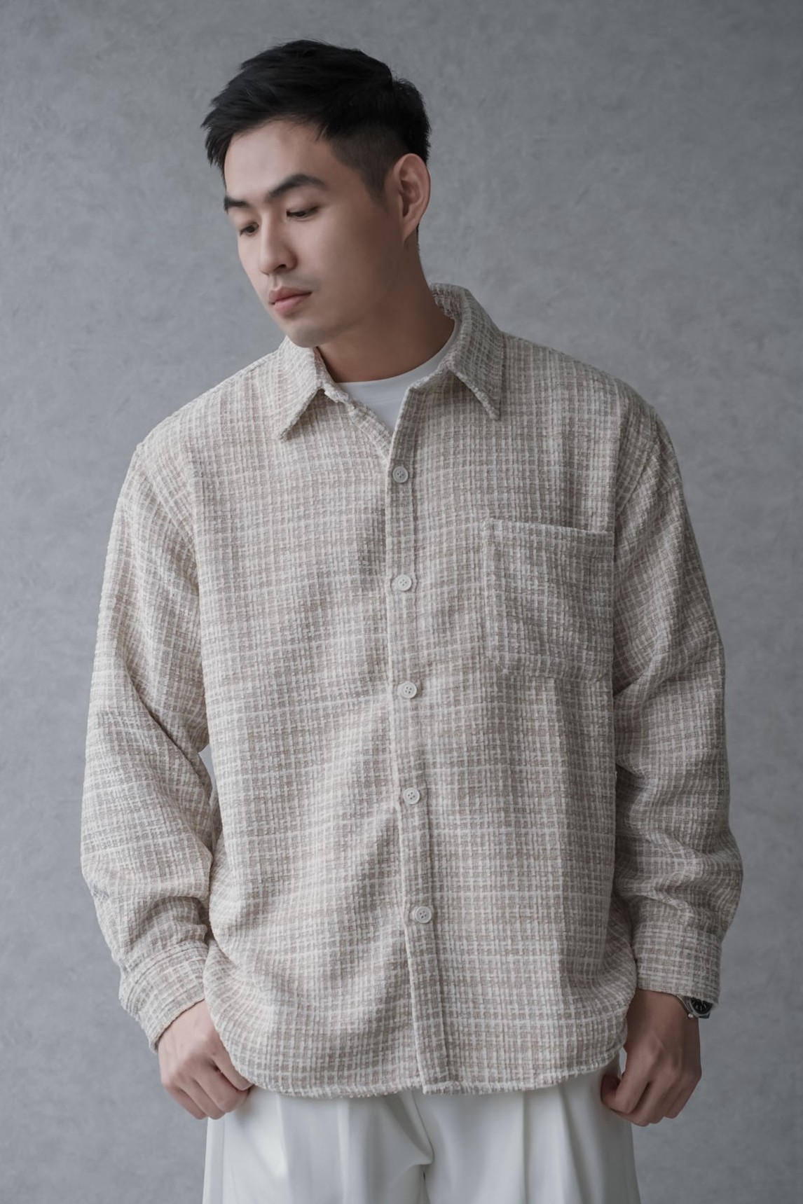 正韓小香高級口袋襯衫