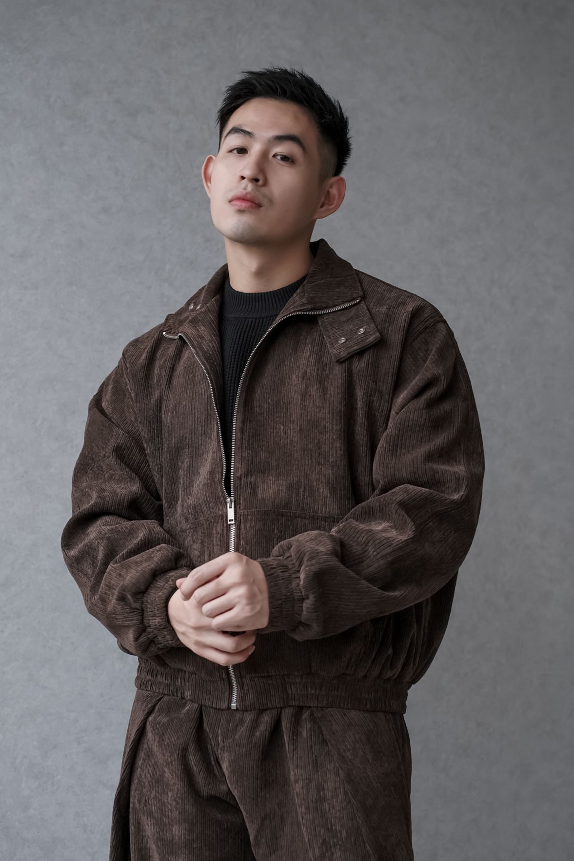 燈芯絨短版外套