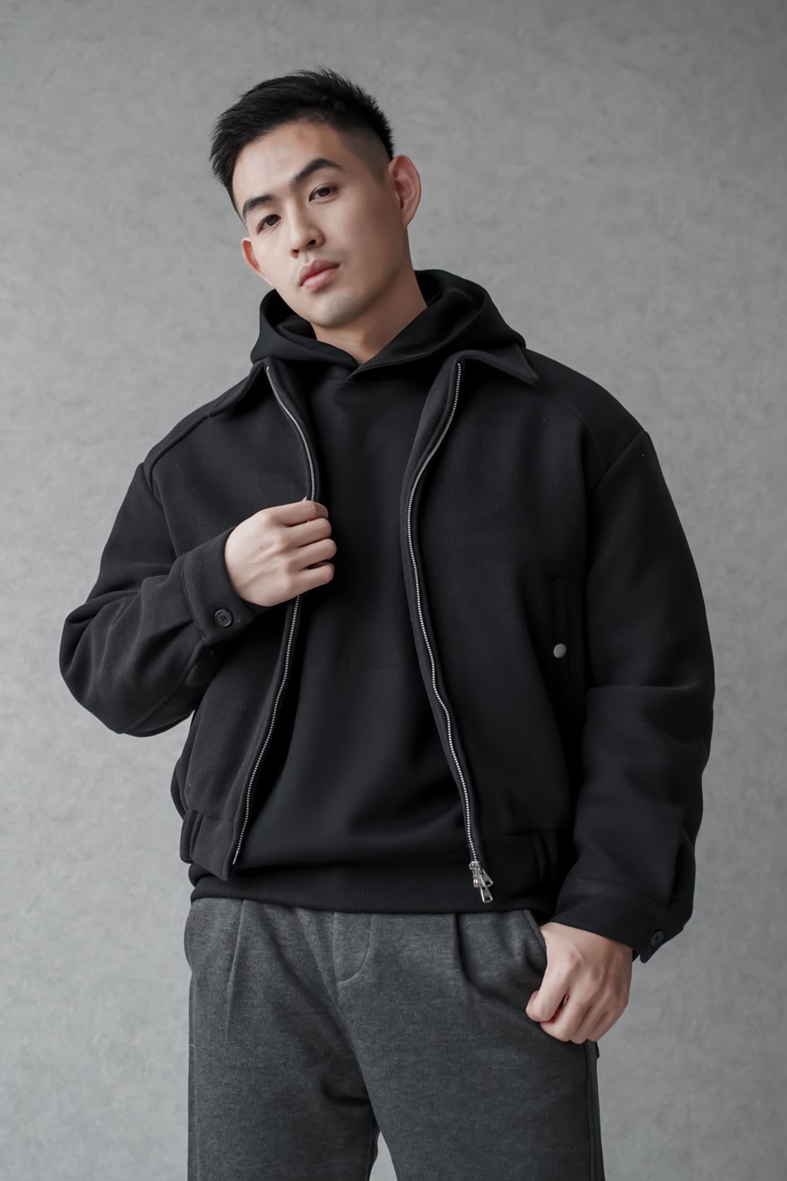 正韓短版紳士剪裁外套