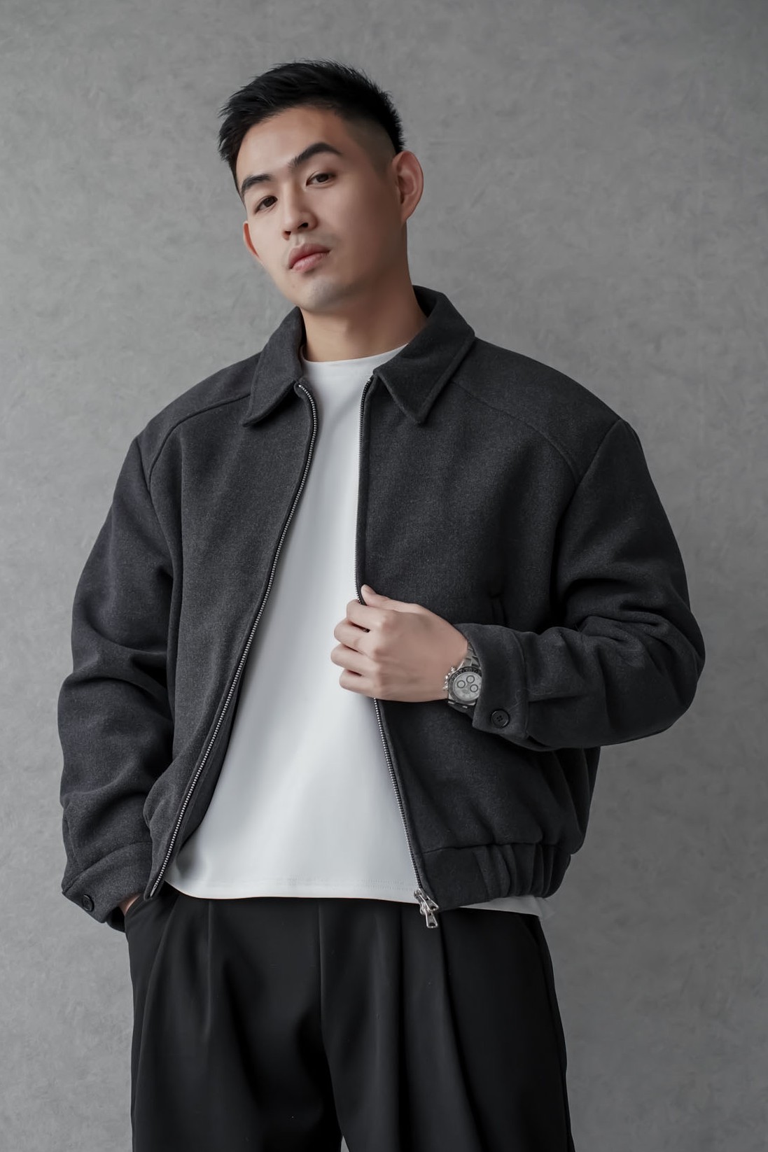 正韓短版紳士剪裁外套