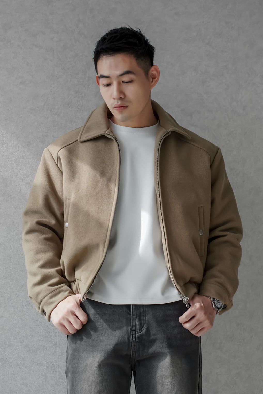 正韓短版紳士剪裁外套