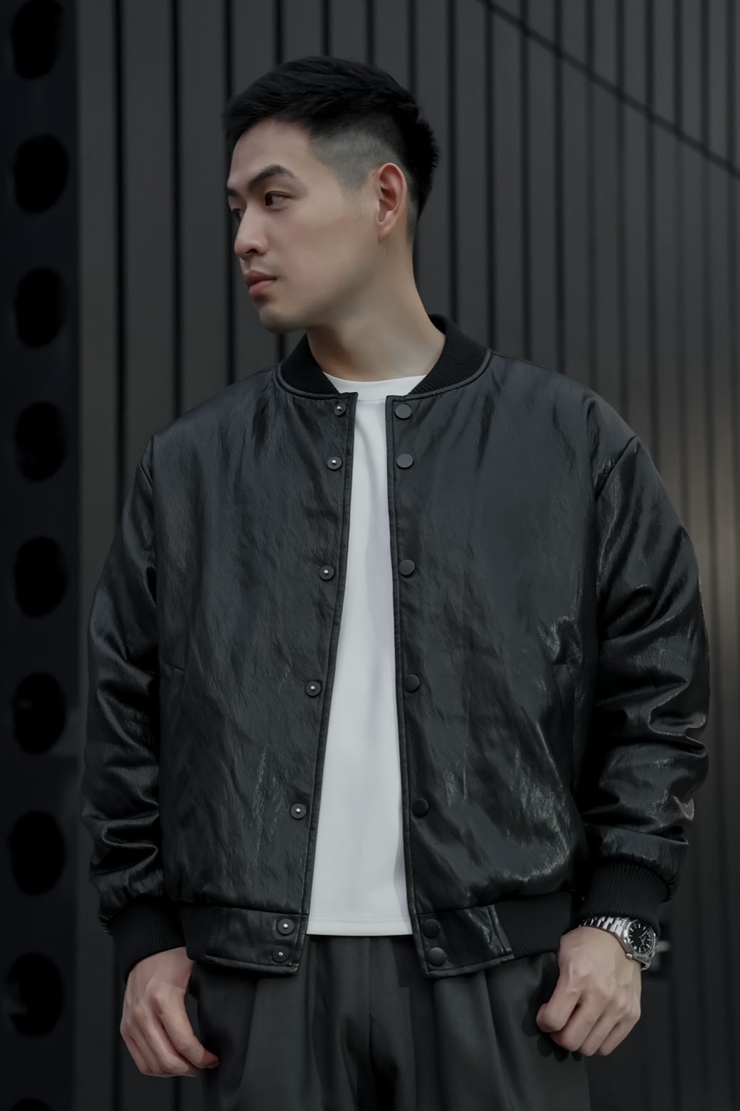 蛋白皮柔軟棒球外套