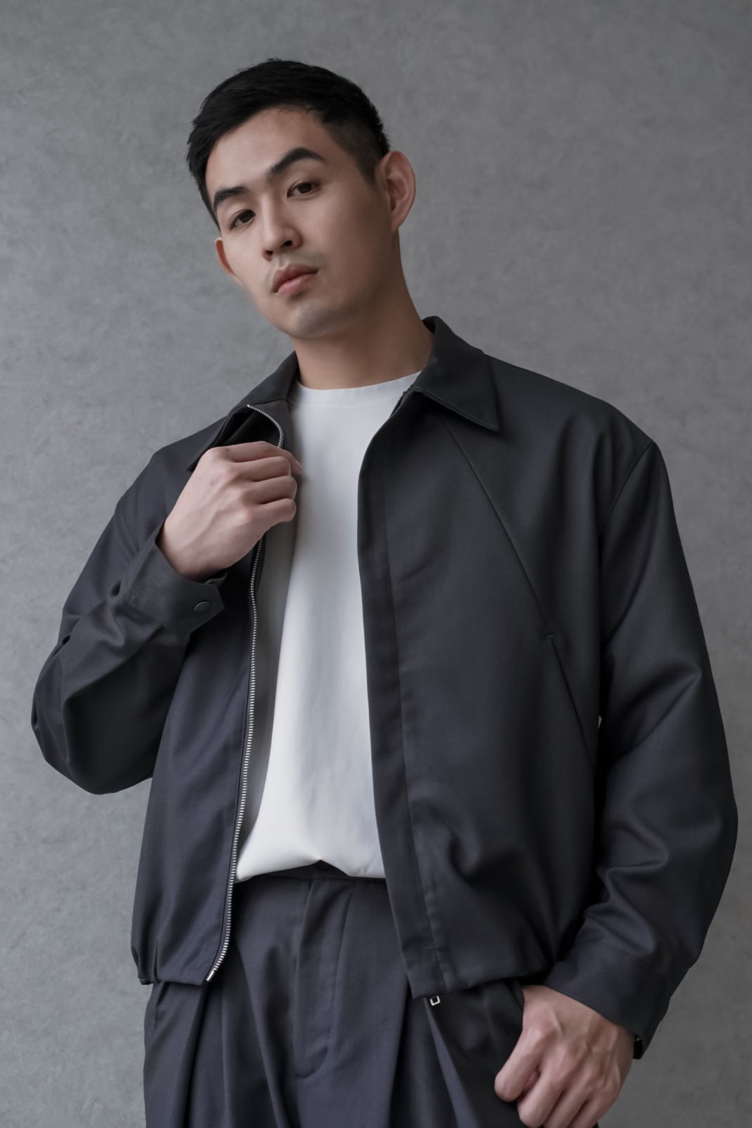 正韓設計感套裝(俐落BOXY外套)