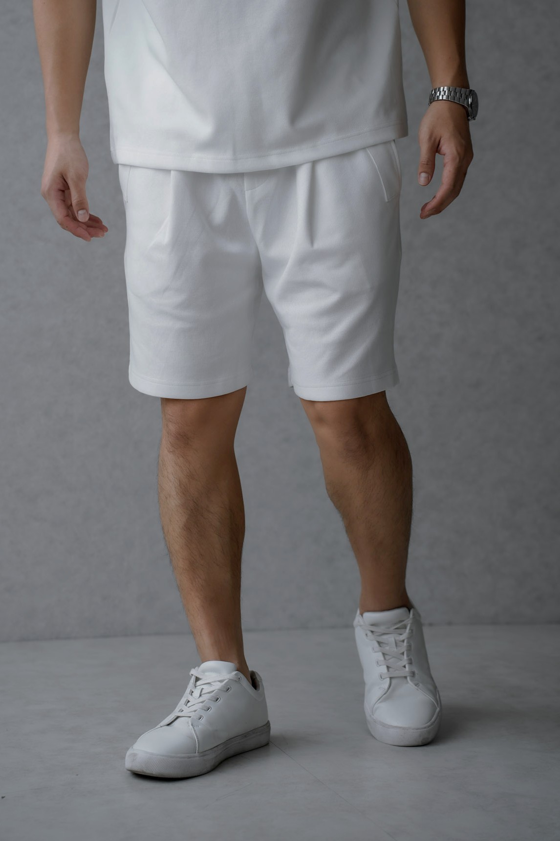 高密織紋彈性棉短褲