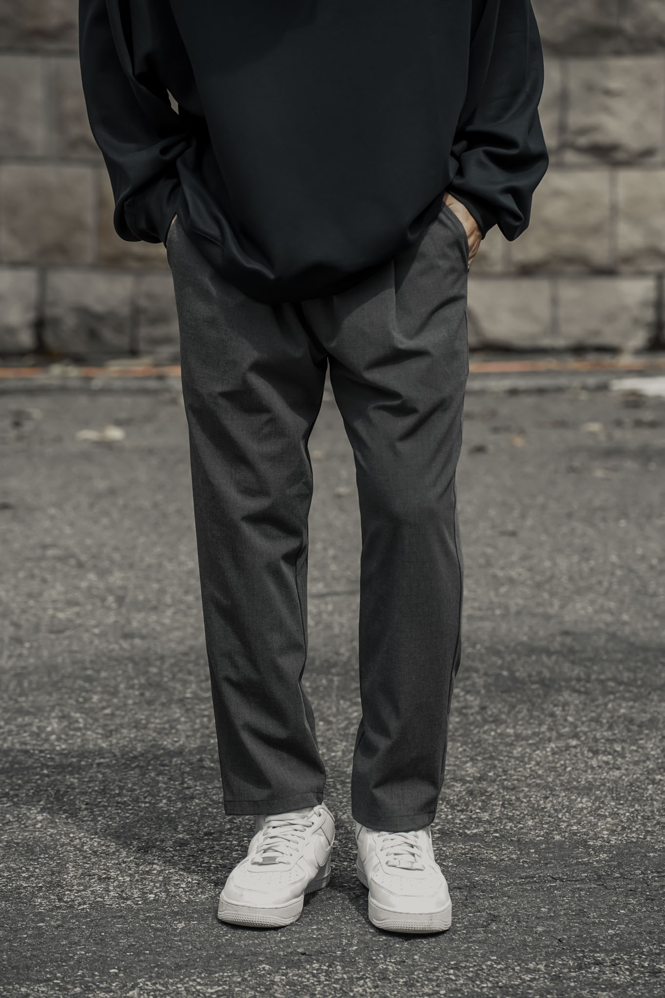 【NG】DAIKERMADE 紳士質感修身直筒長褲