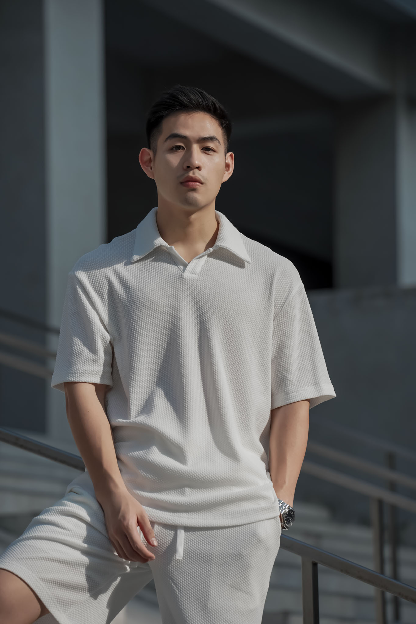 【NG】夏季渡假翻領POLO套裝(短袖)