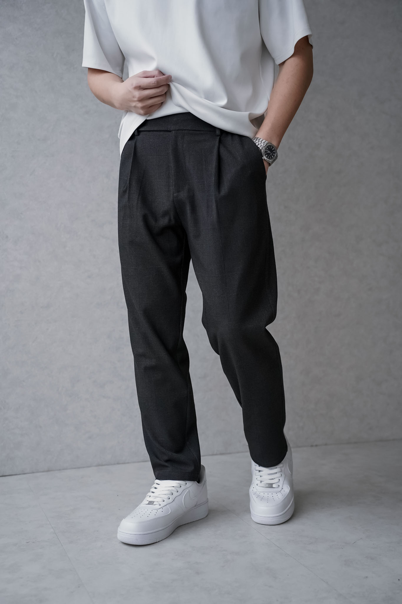 【NG】DAIKERMADE低調品味紳士格紋長褲