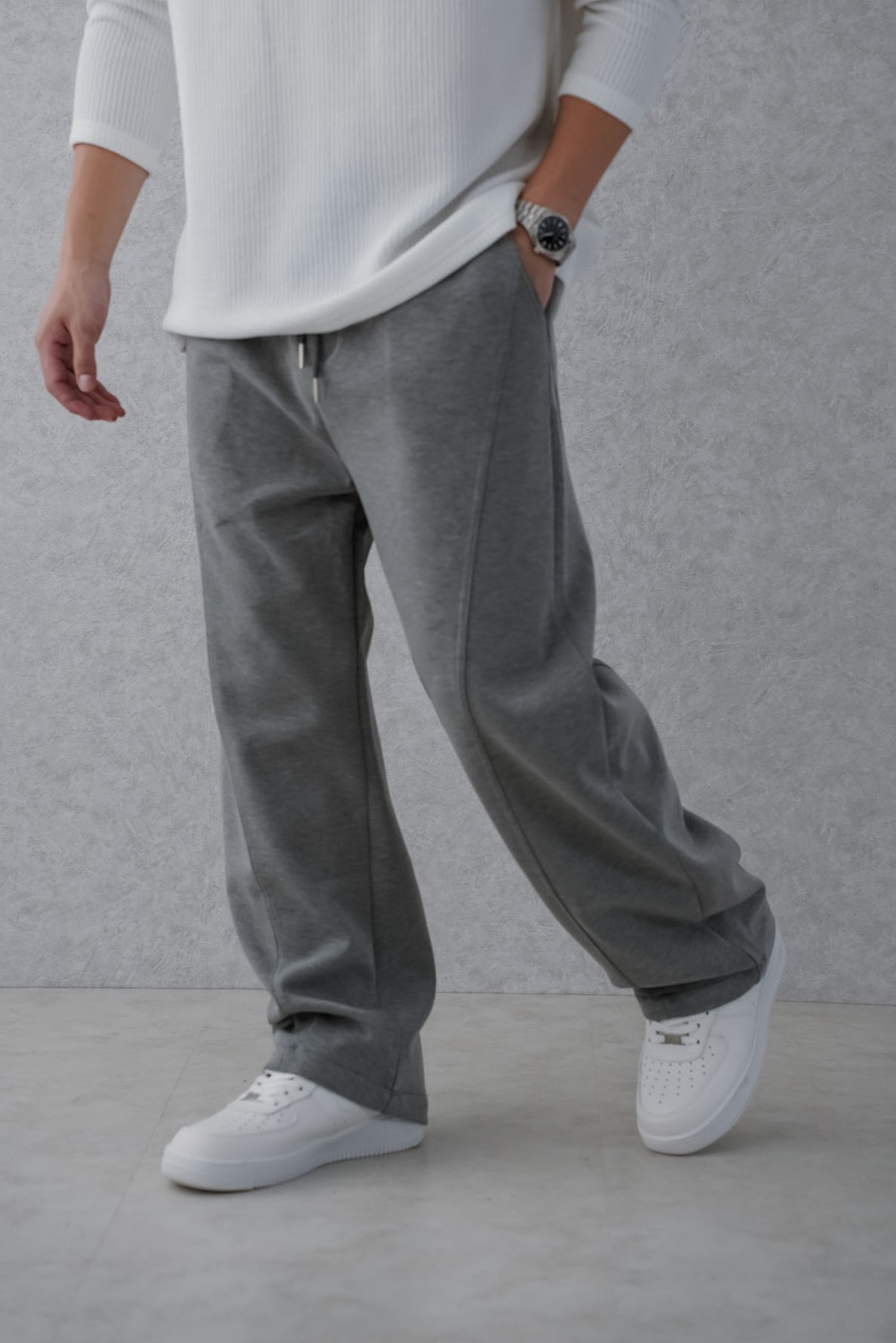 【NG】空氣棉線條彎刀長褲